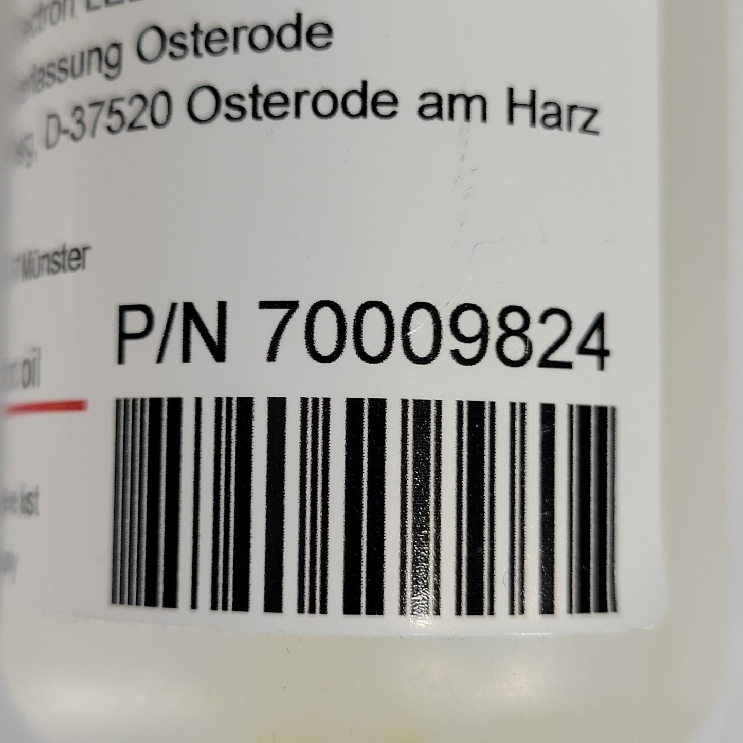THERMO SCIENTIFIC 70009824 Bio-Fluid 50 mL High Purity Medical Grade White Oil