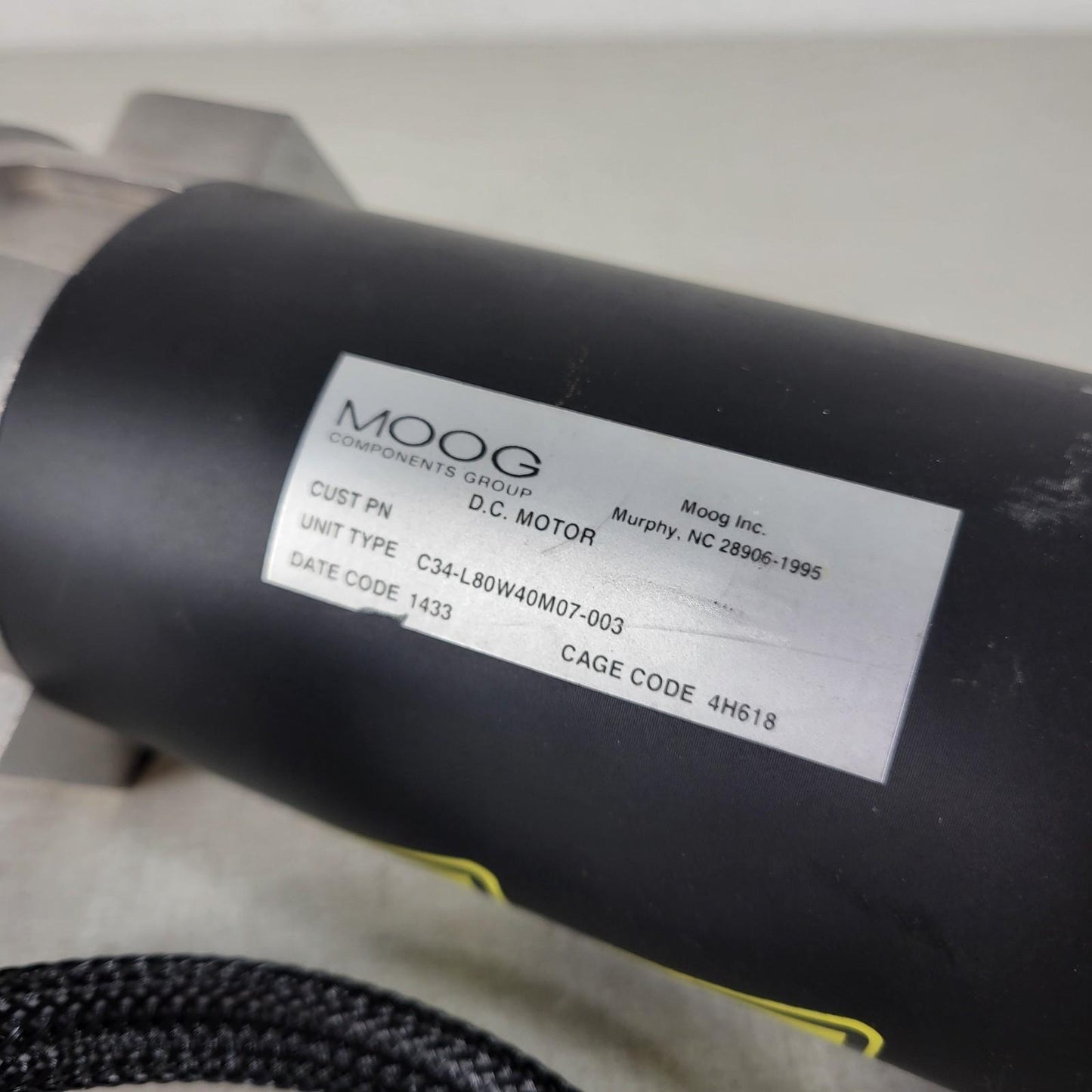 Moog New Brunswick C34-L80W40M07-003 Permanent Magnet DC Brush Motor High Torque