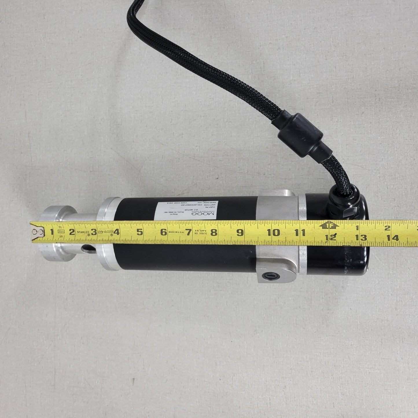 Moog New Brunswick C34-L80W40M07-003 Permanent Magnet DC Brush Motor High Torque