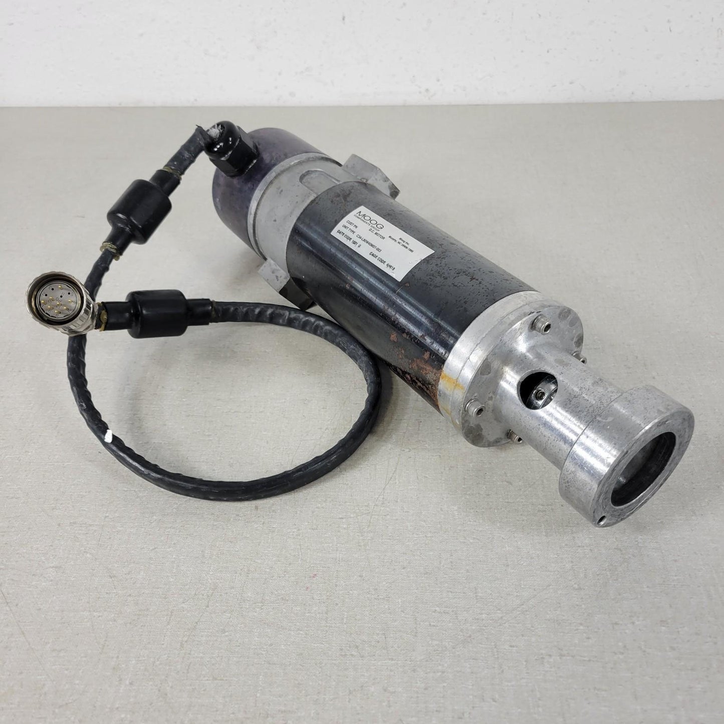 *DAMAGED CABLE* Moog C34-L80W40M07-003 Permanent Magnet DC Brush Motor Hi Torque
