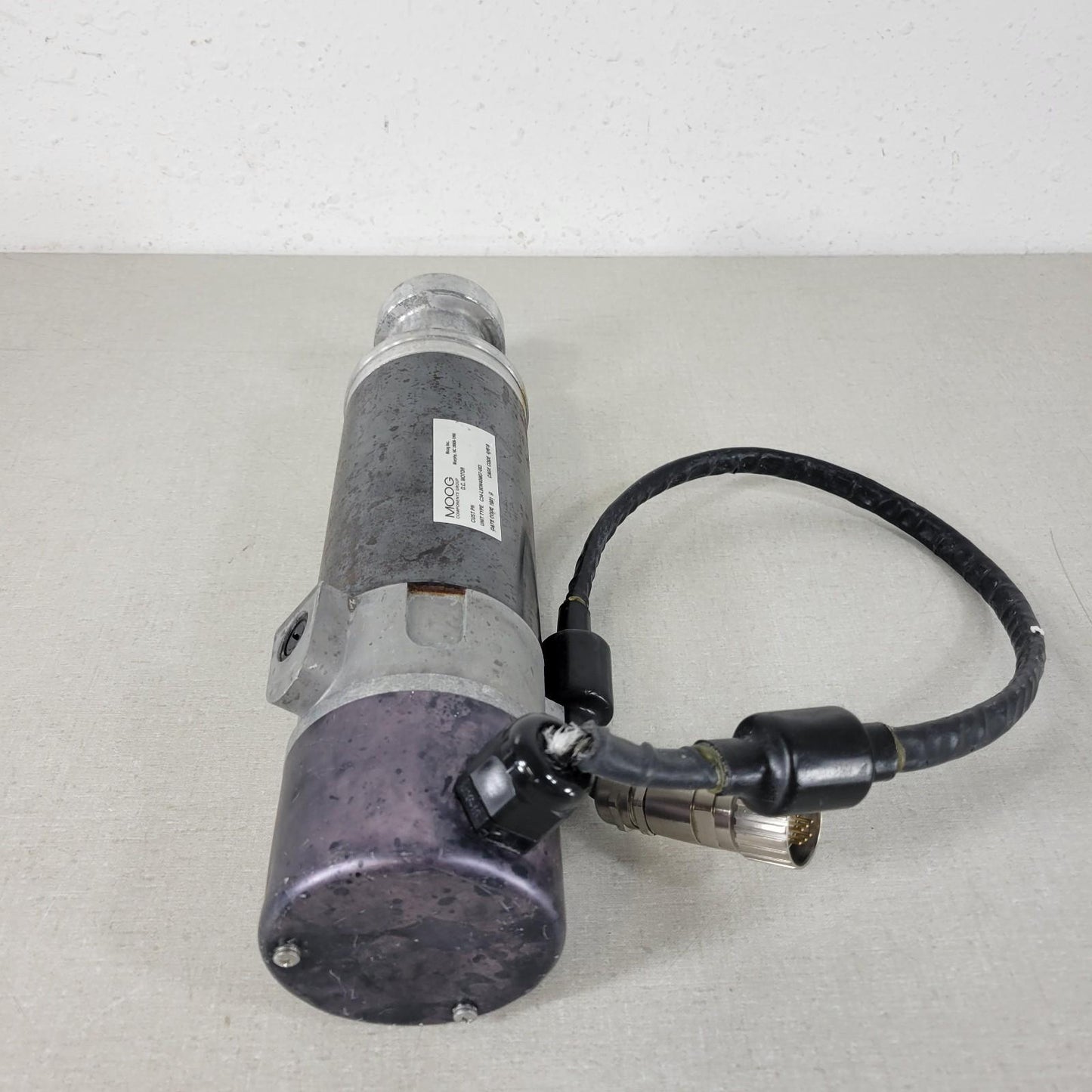 *DAMAGED CABLE* Moog C34-L80W40M07-003 Permanent Magnet DC Brush Motor Hi Torque