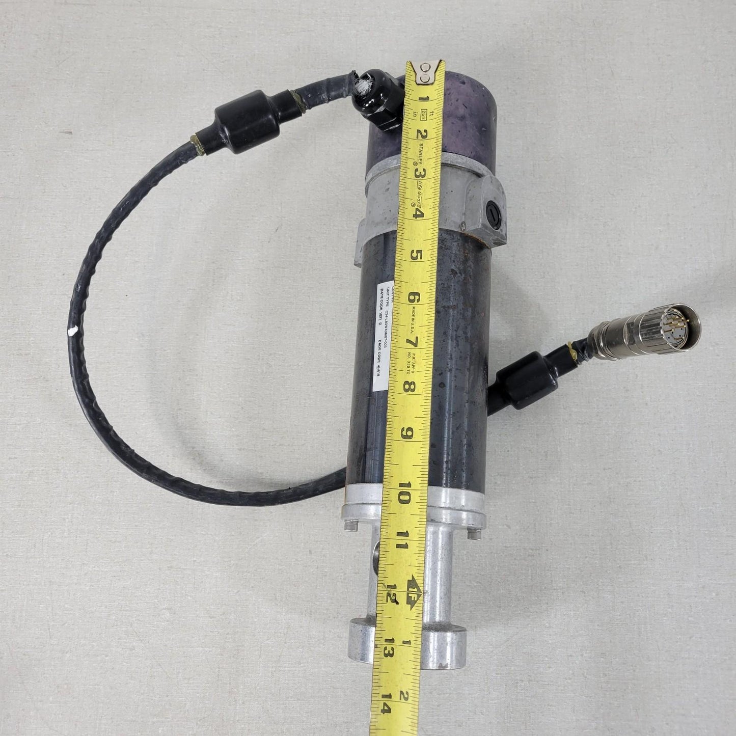 *DAMAGED CABLE* Moog C34-L80W40M07-003 Permanent Magnet DC Brush Motor Hi Torque