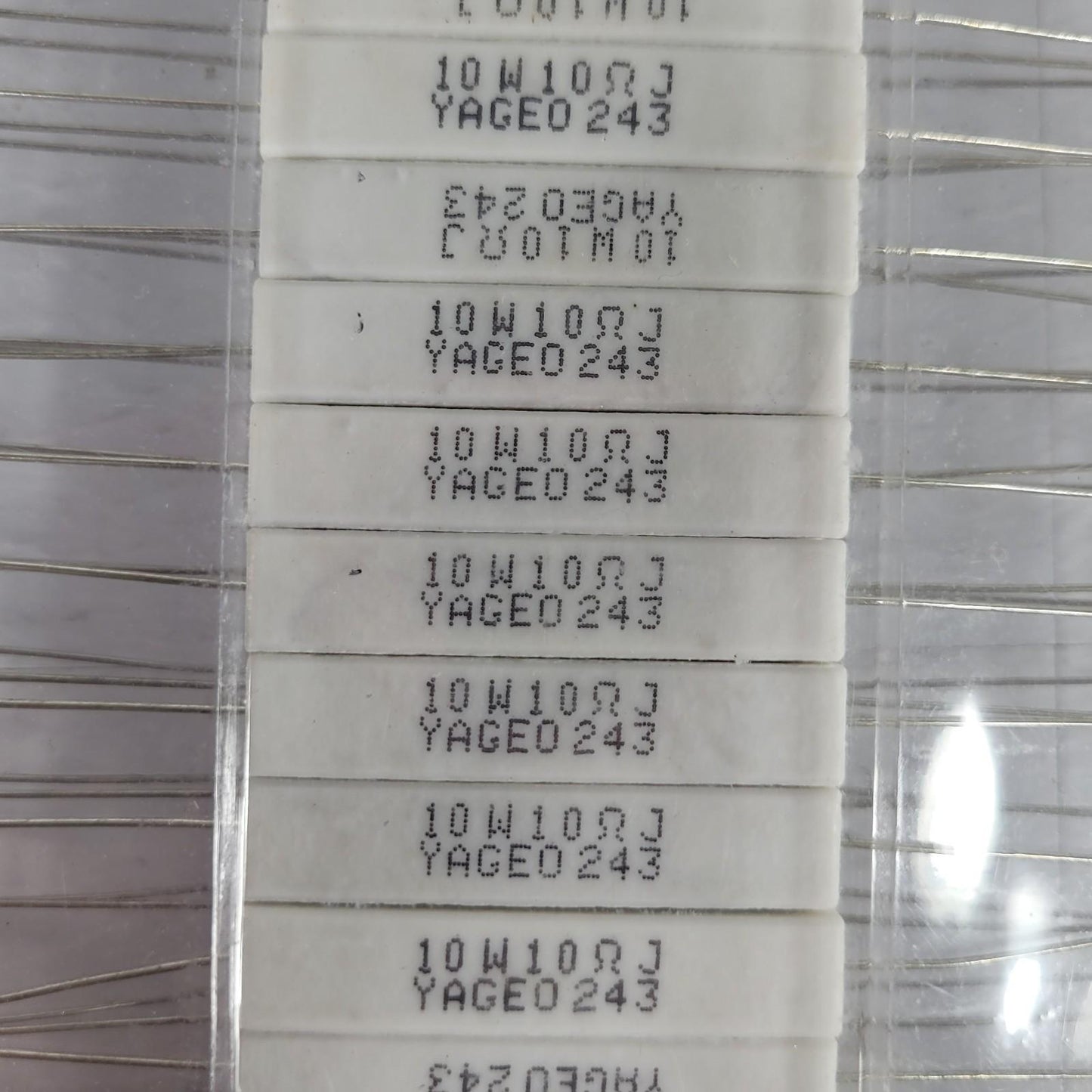 75 Pc Yageo SQP10AJB-10R 10 Ohms ±5% 10W Through Hole Resistor Axial Flame Proof