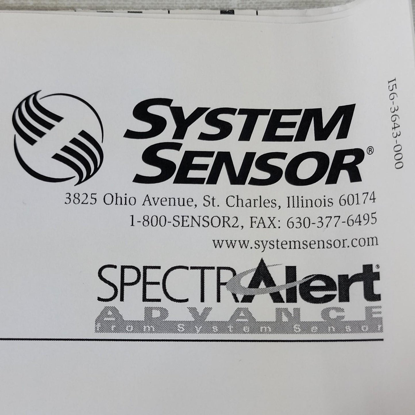 EXPIRED- SYSTEM SENSOR L002534000 SpectrAlert Advance Sticker Strip Kit Letters