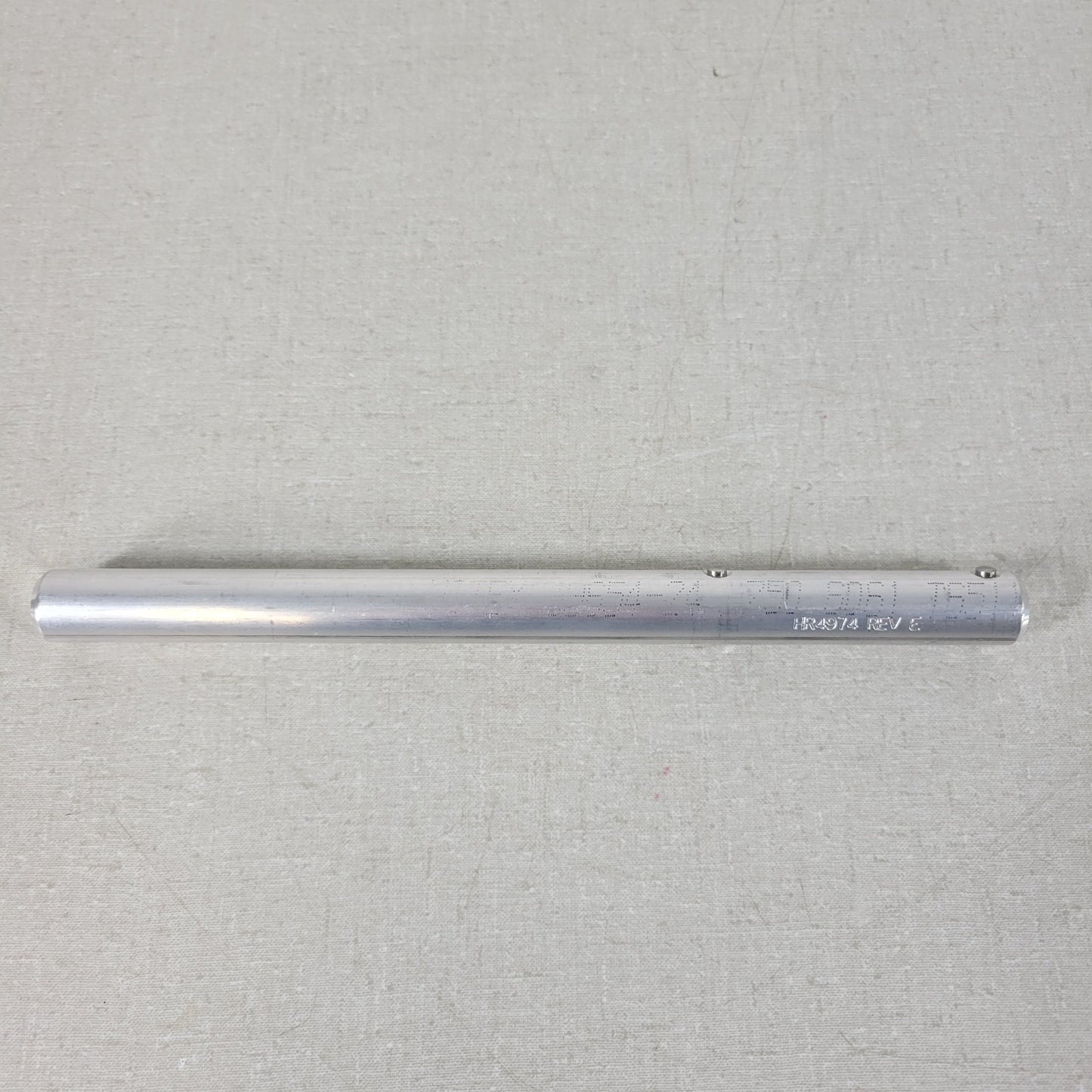 Orthepedic Instrument HR4974 REV E 10" Length, 3/4" Diameter Aluminum Metal