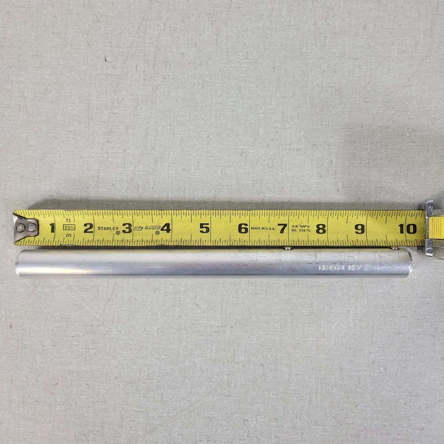 Orthepedic Instrument HR4974 REV E 10" Length, 3/4" Diameter Aluminum Metal