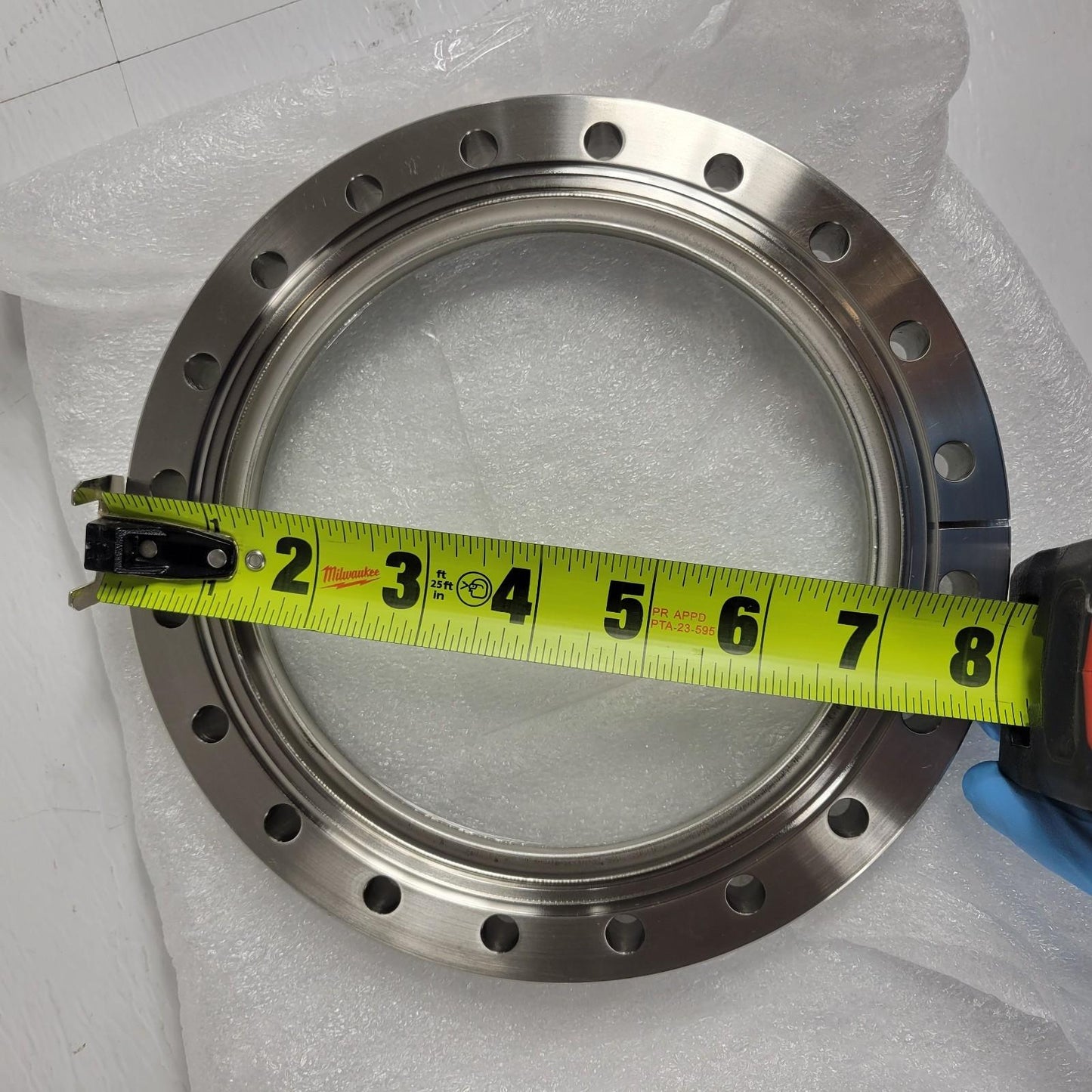 MDC MFG DNC160F 8" CF Conflat Flange with Glass Viewport for UHV Ultra High Vac