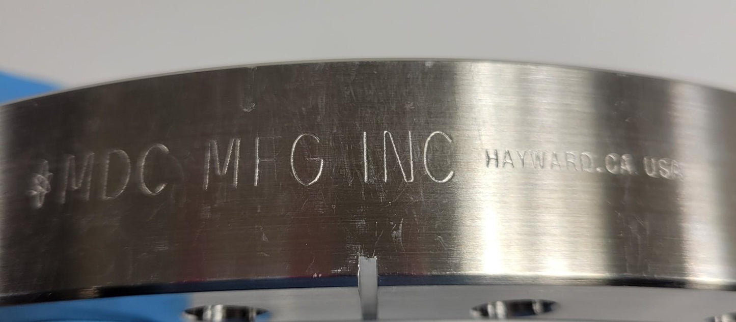 MDC MFG DNC160F 8" CF Conflat Flange with Glass Viewport for UHV Ultra High Vac