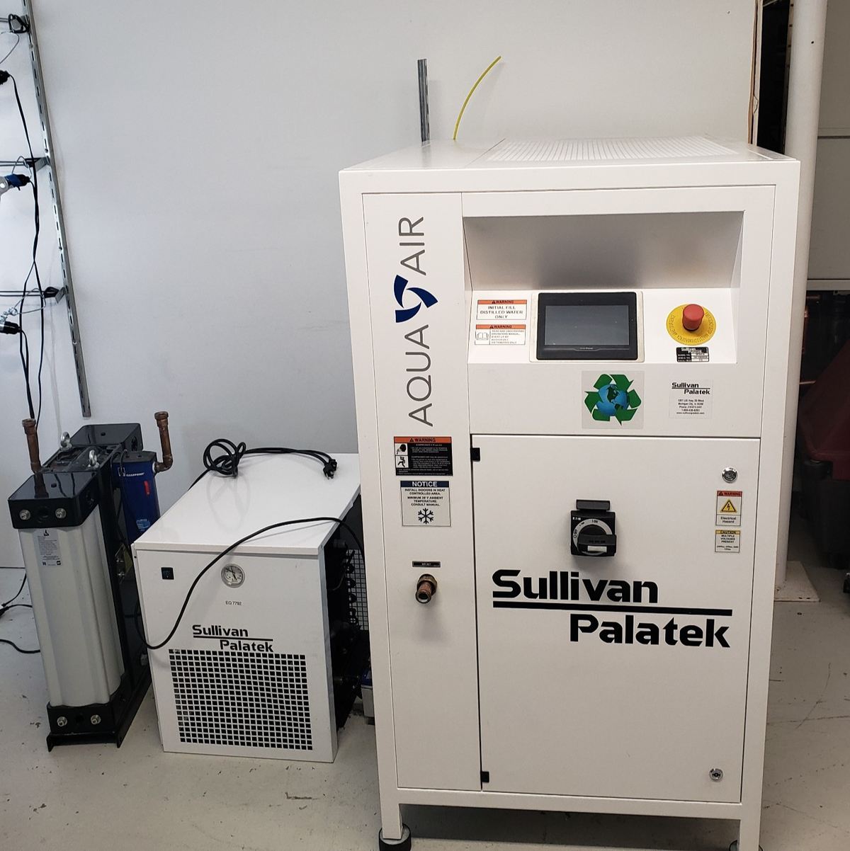 Sullivan Palatek SPAA-10 10HP 40CFM Oil-Free Air Compressor SPRF-58A Dryer