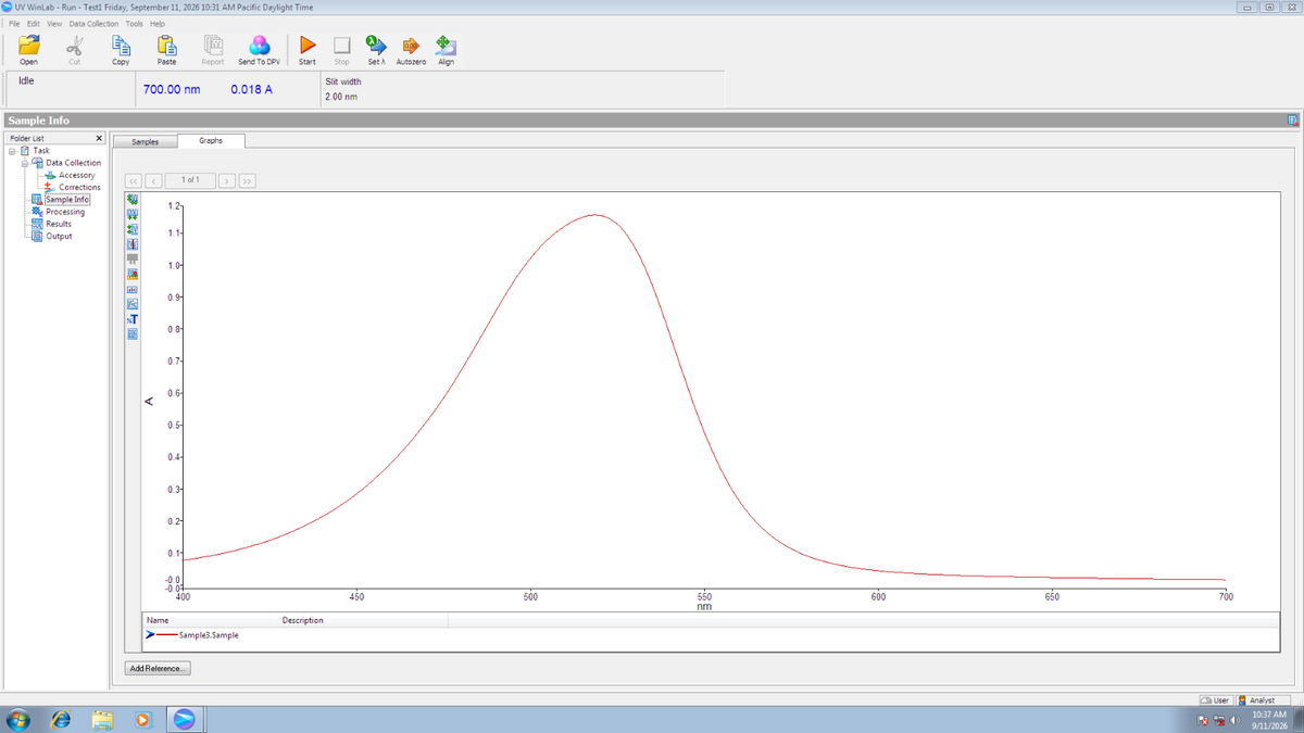 TESTED PerkinElmer Lambda 35 UV/VIS Double Beam Spectrophotometer w/ PC Software