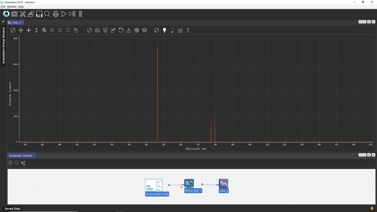 Tested Ocean Optics HR2000 High Resolution Fiber Optic Spectrometer SMA905