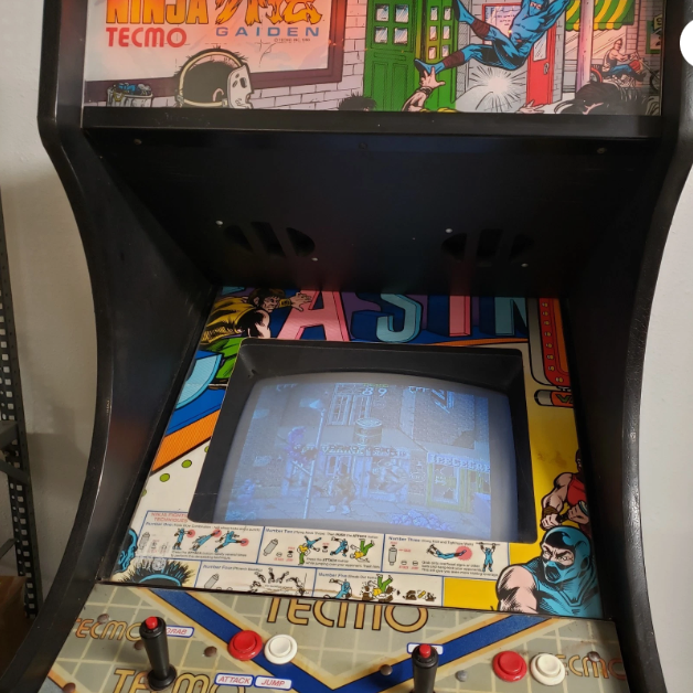 Vintage Tecmo Ninja Gaiden Arcade Cabinet Game 1988 - Tested Working