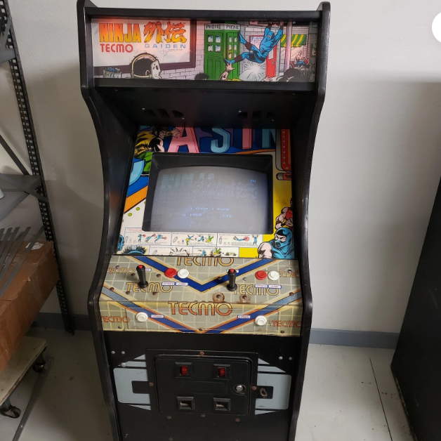 Vintage Tecmo Ninja Gaiden Arcade Cabinet Game 1988 - Tested Working