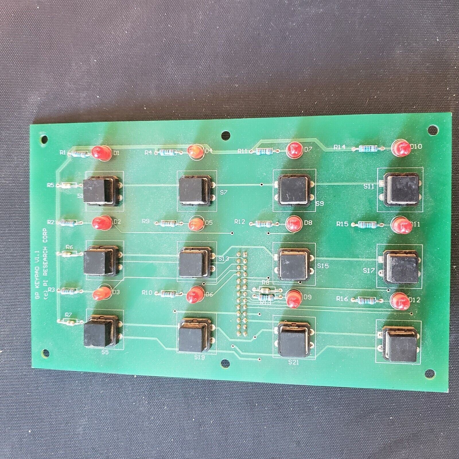 GP Keypad LED Button Array Development Board 3x4 12 LED Buttons PI Res ...
