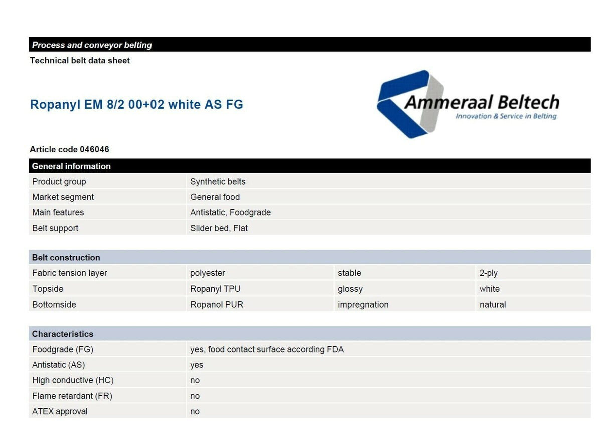 Beletch Ammeraal Beltech 245