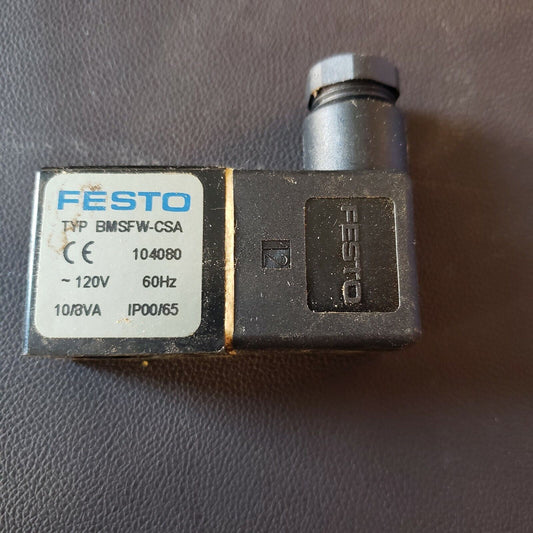 FESTO BMSFW-CSA 104080 120V Solenoid Coil
