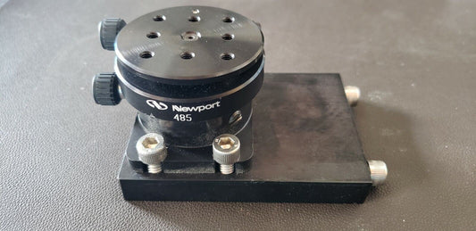 Newport Manual 2 Axis Tilt Stage Platform 485 NRC 2" Diameter with Mount