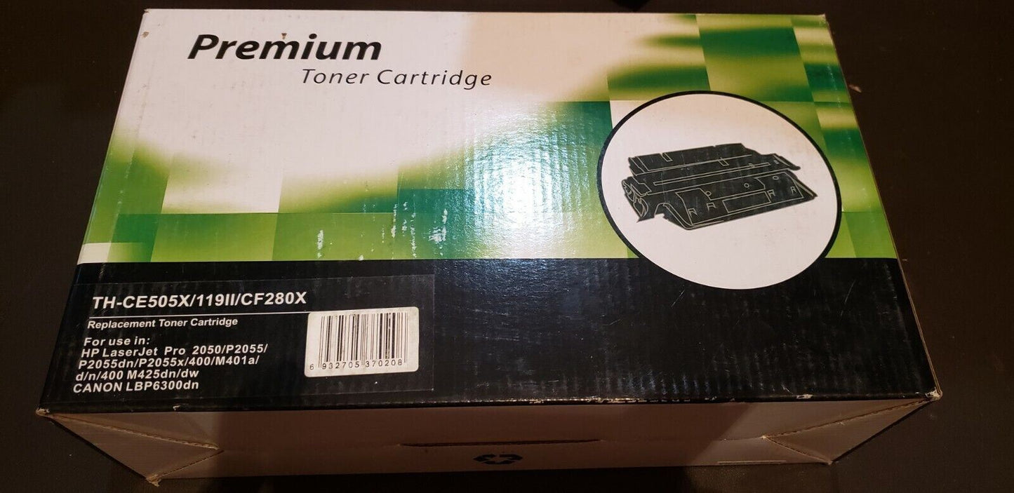 Premium TH-CE505X Black Toner Cartridge for HP LaserJet P2055 Printer