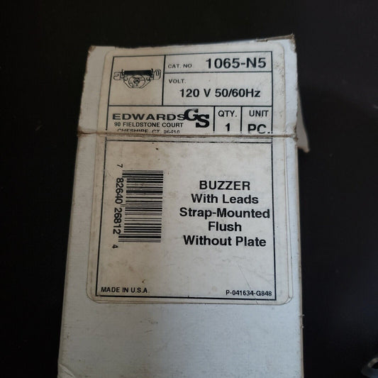 Edwards Signaling 1065-N5 Buzzer 120V 50/60HZ
