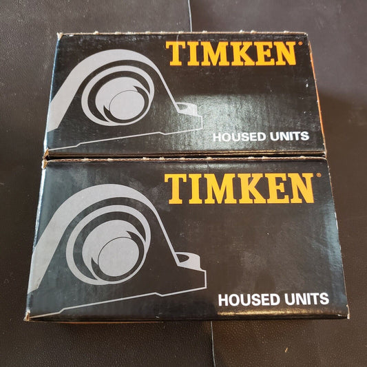Two (2) Timken RPB1 03J 22 R91 Housed Bearings Insert