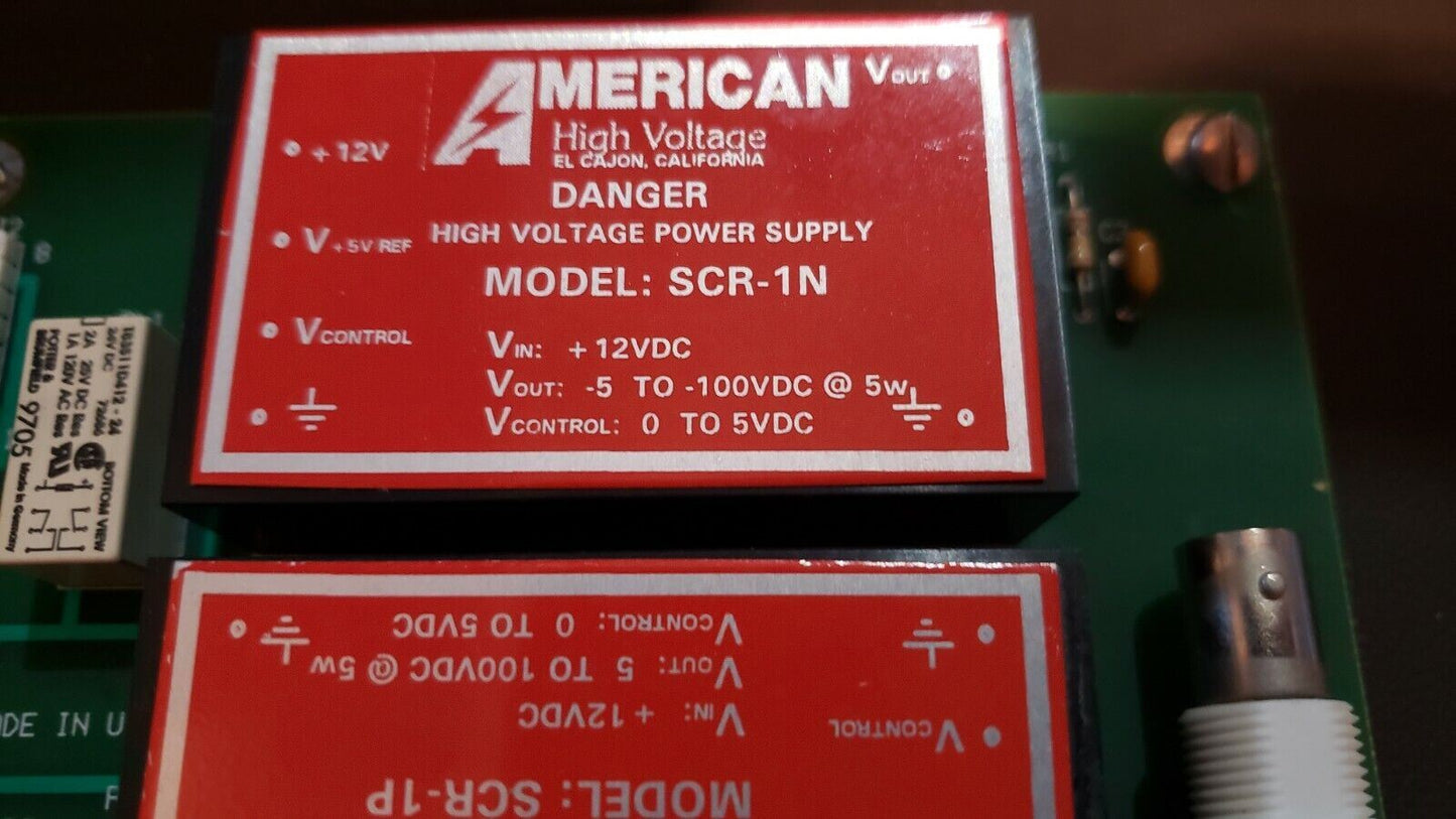 PerSeptive Biosystems Drift Tube Voltage Board w American SCR-1N 100v Supply BNC