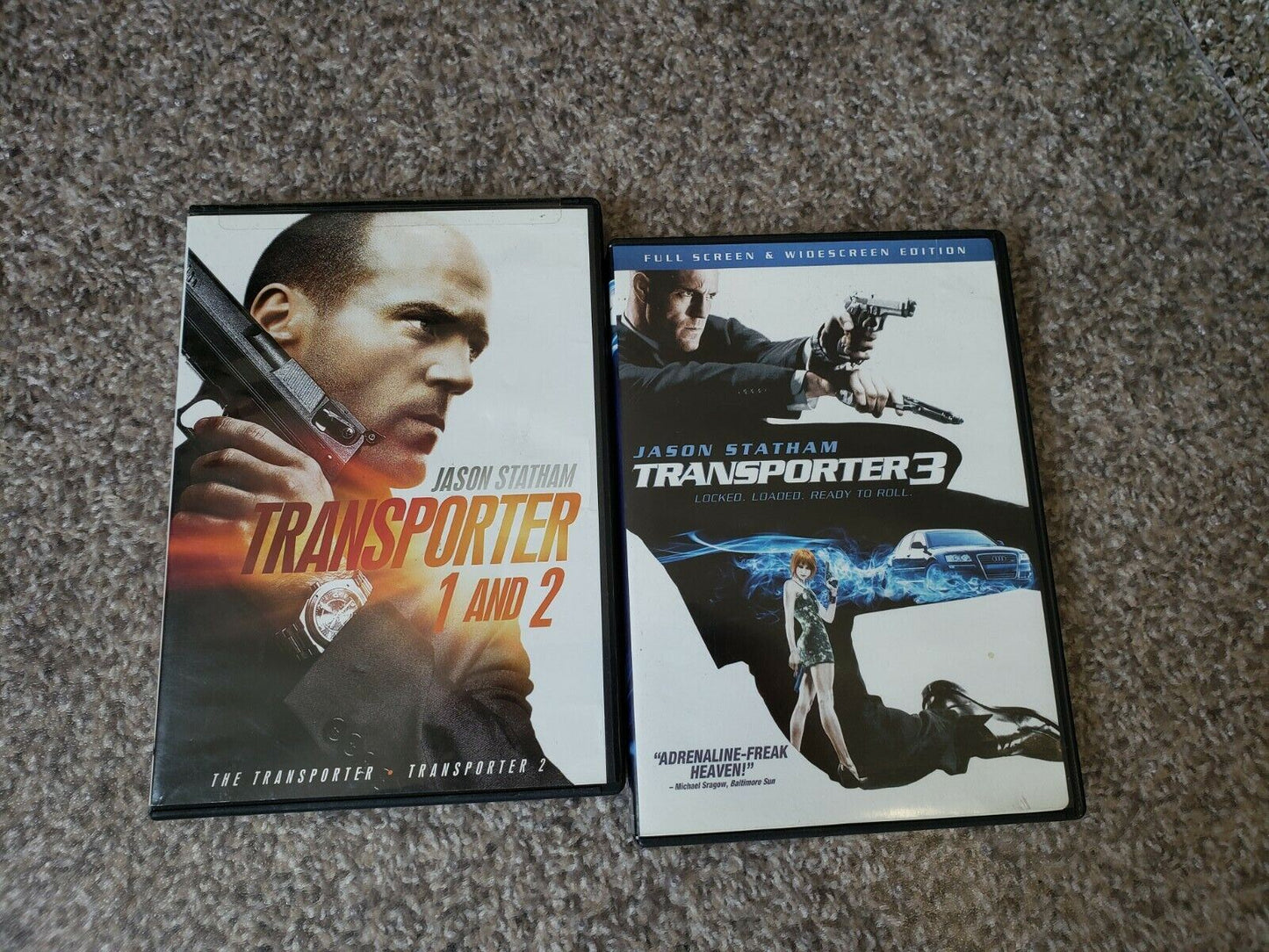 The Transporter 1,2,3 DVD 1 2 3 Jason Statham