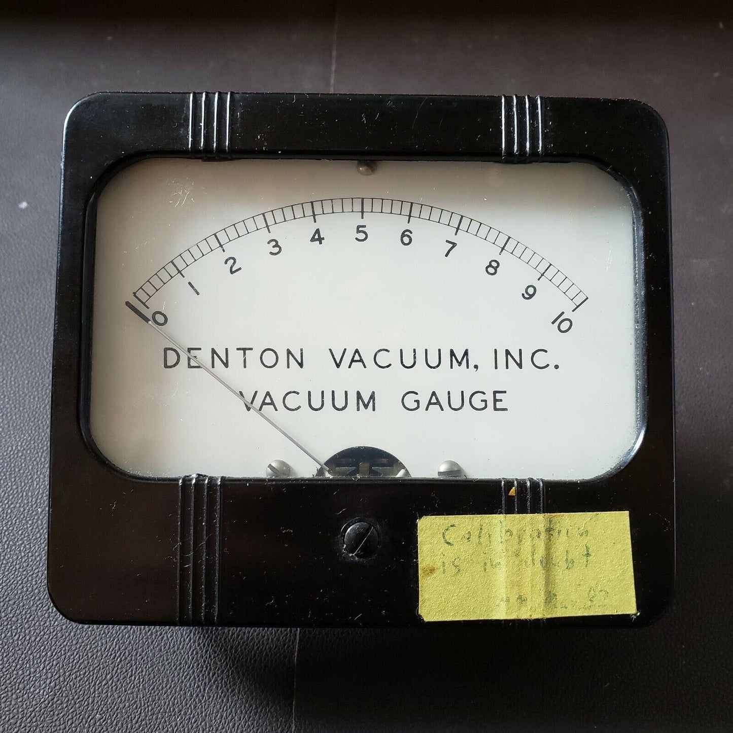 Denton Vacuum Gauge 0-10 mTorr Range Vintage