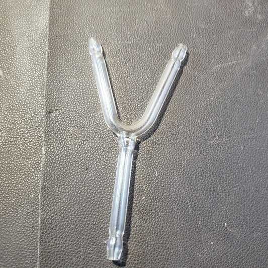 Sargent Kimax Glass "Y" Shaped Hose Connecting Tube 1/4" S-82765-A