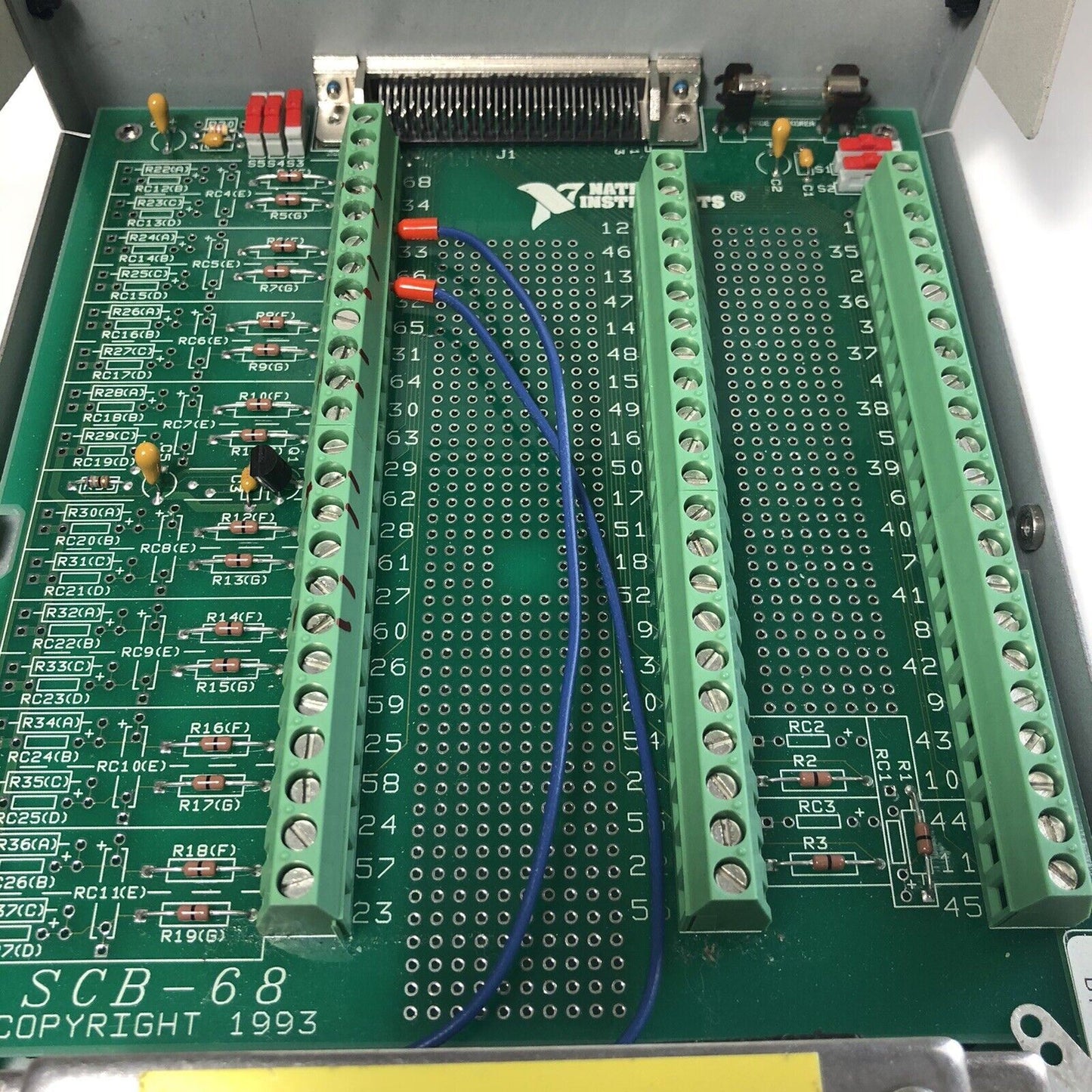 National Instruments NI SCB-68 Shielded I/O Connector Block / Screw Terminal