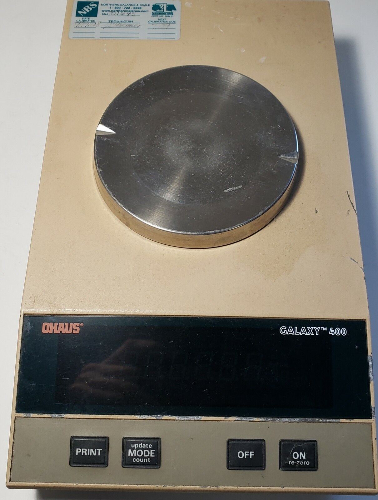 For Parts- Ohaus Galaxy 400 G400-SO Scale Precision Balance