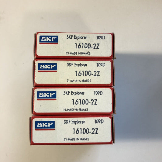 SKF Explorer 16100-2Z 109D Bearing - Lot Of 4