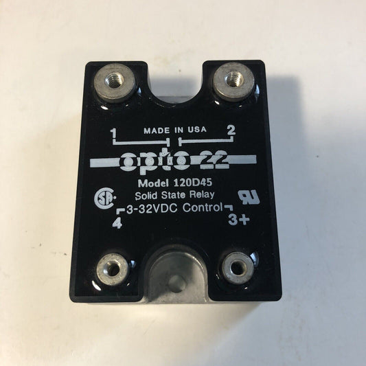 Opto 22 120D45 Solid State Relay 3-32 VDC Control