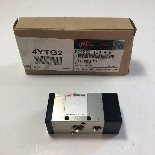 Ingersoll Rand Air Solenoid Valve M252SS-120-A-G without Switch
