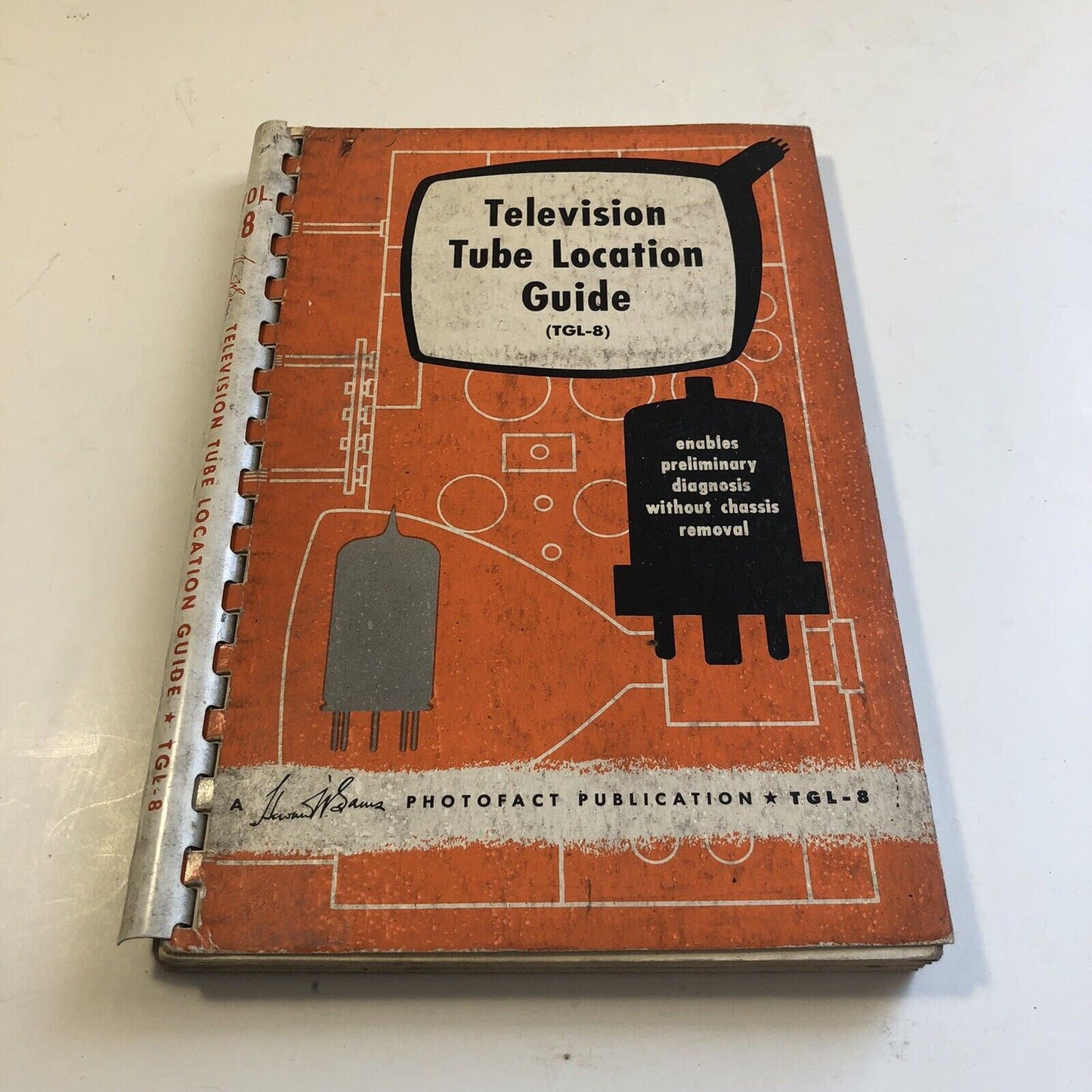 Vintage Howard W. Sams Television Tube Location Guide, 1958 First Edition