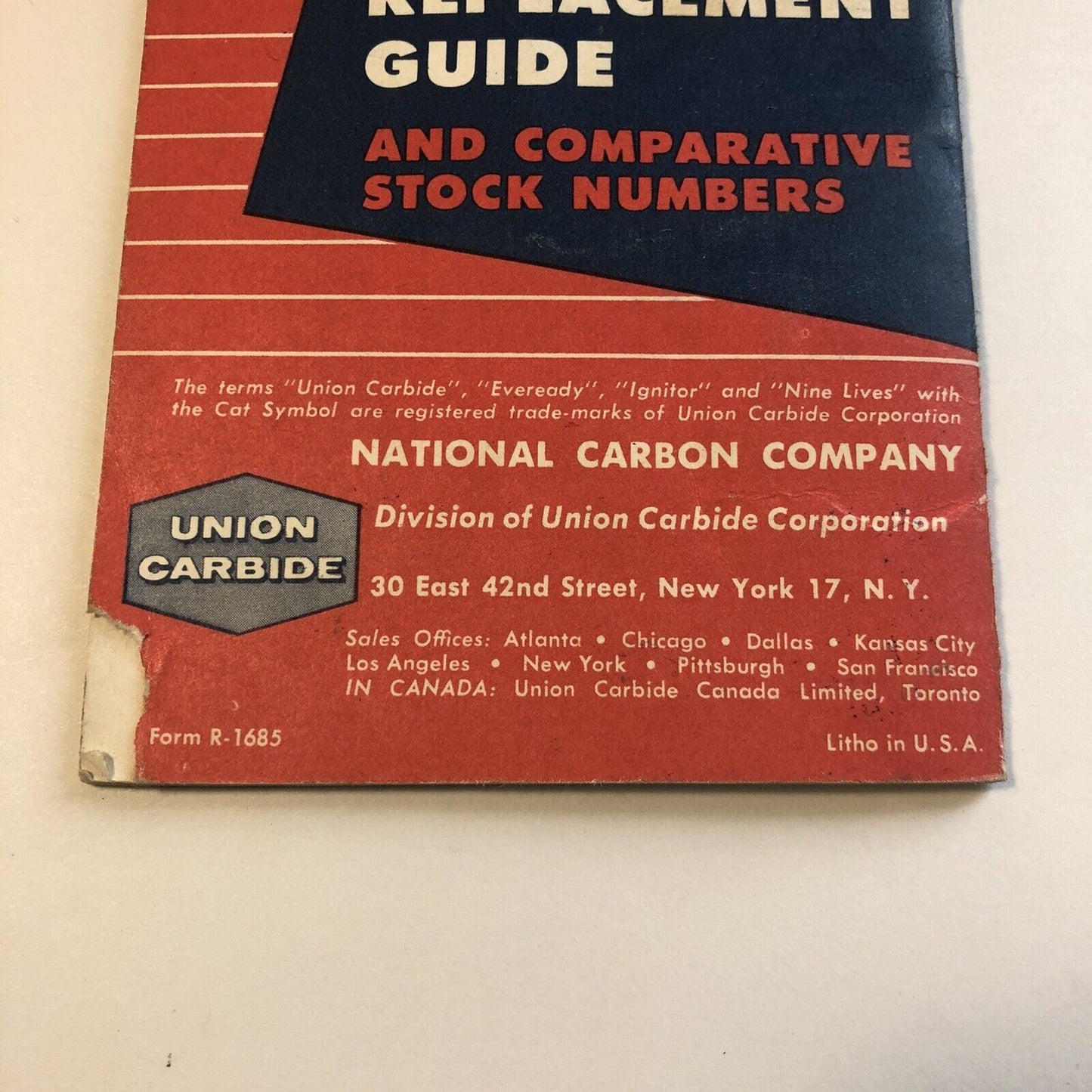 Vintage Eveready 1959 Radio Batteries Replacement Guide & Comparative Stocks