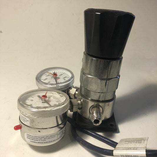 Tescom Regulator Gauge 60 PSIG Max Outlet w Mykrolis IPS 122 Type 3000 PSI