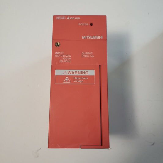 Mitsubishi MELSEC A1S61PN Power Supply 5VDC 5A Output 100-240VAC Input 50Hz/60Hz