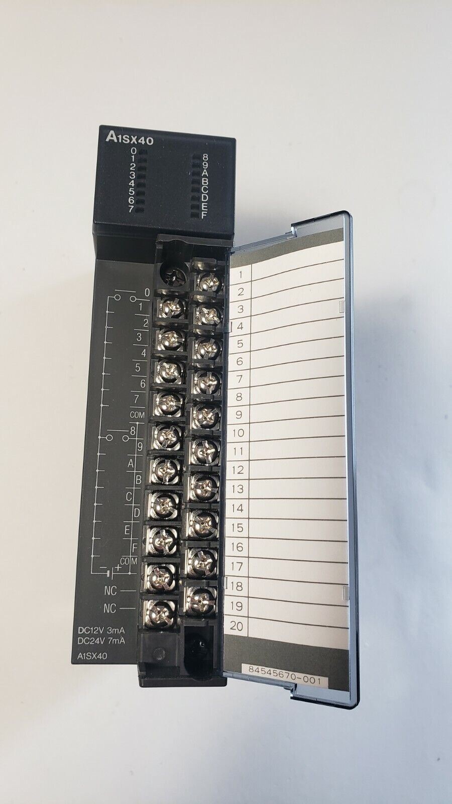 Mitsubishi A1SX40 Input Unit Used 12/24VDC 3/7mA