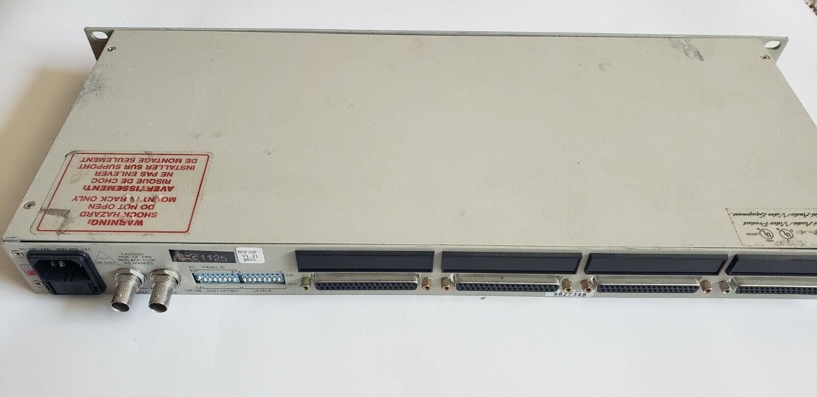 Leitch Harris RCP32P Routing Switcher, Input/Output Processor RCP-GPIp ...