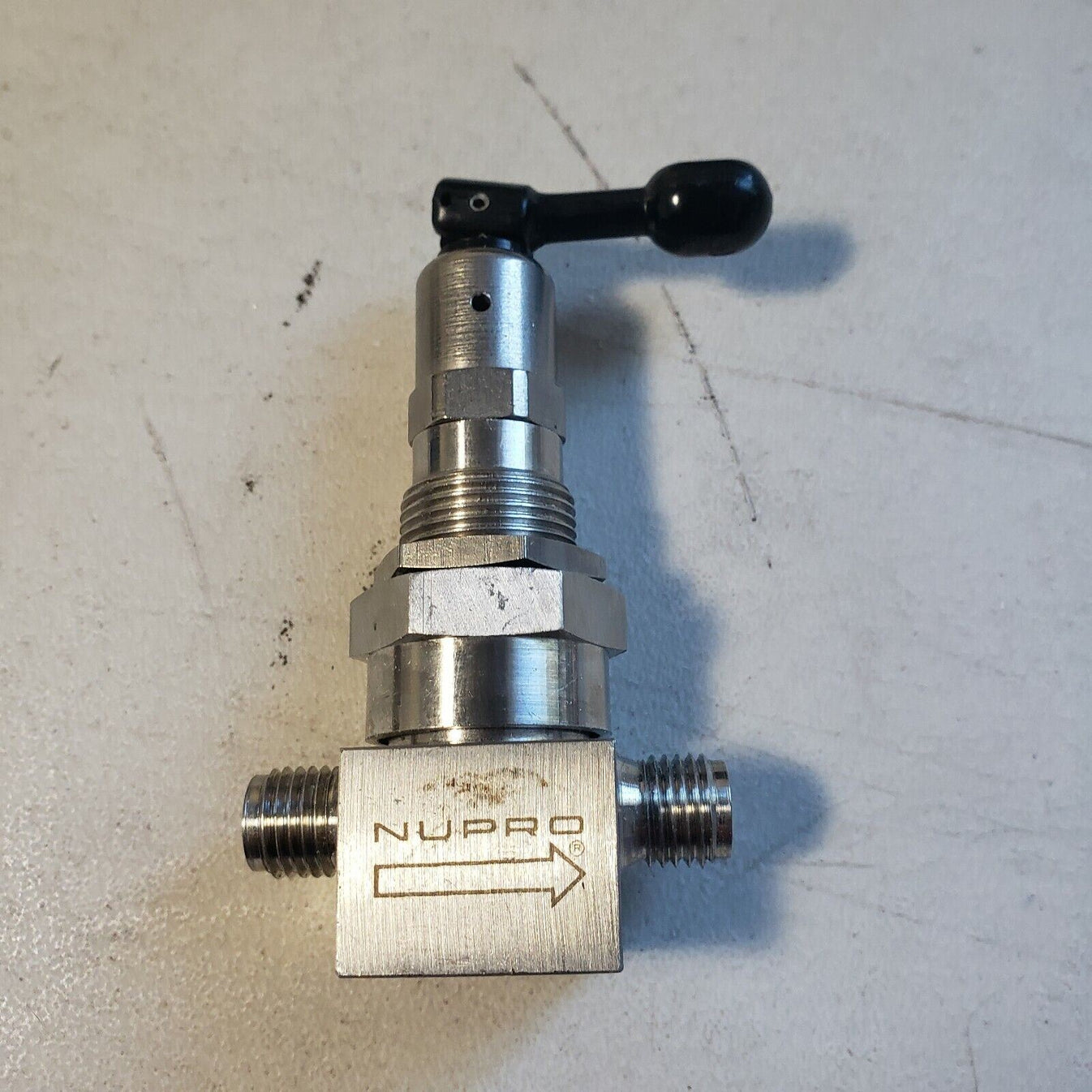 Nupro Swagelok SS4BKT Toggle Valve 1/4" Swage Tube Fittings Lab