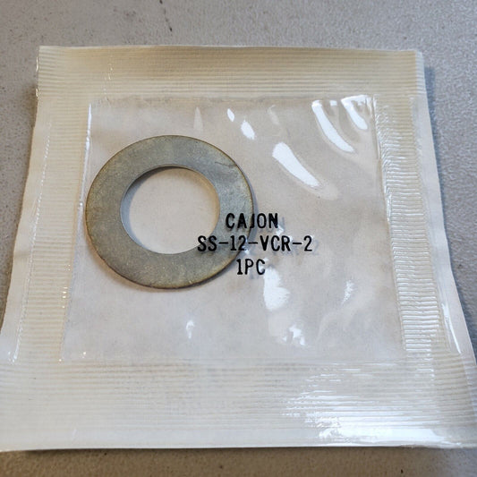 Lot of 10 Cajon SS-12-VCR-2 VCR Face Seal Fitting 3/4" Silver Plated Gasket NOS