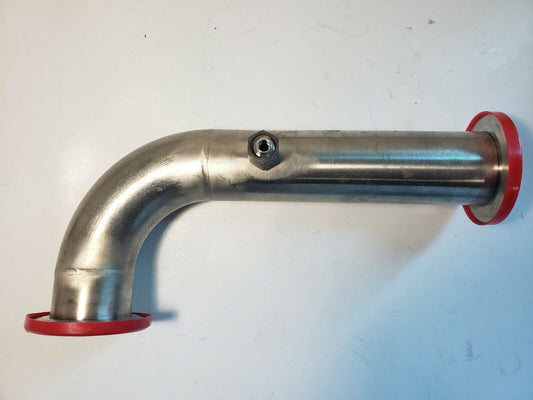 KF50 NW50 90° Elbow w 1/4" VCR Fitting High Vacuum Stainless Steel Flange QF50