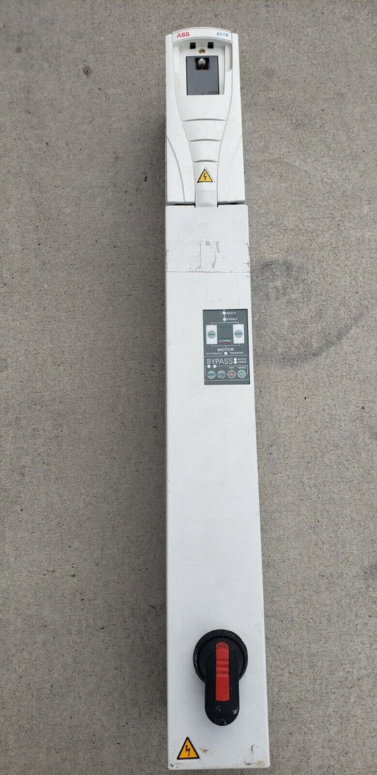 ABB ACH550-VD-03A3-4 HVAC Drive VFD 1.5HP w/ Bypass 3 Phase 380-480VAC READ DESC