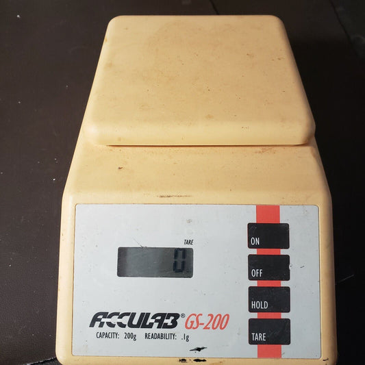 Acculab GS-200 Balance Lab Scale 200g Max Capacity 0.1g Readability