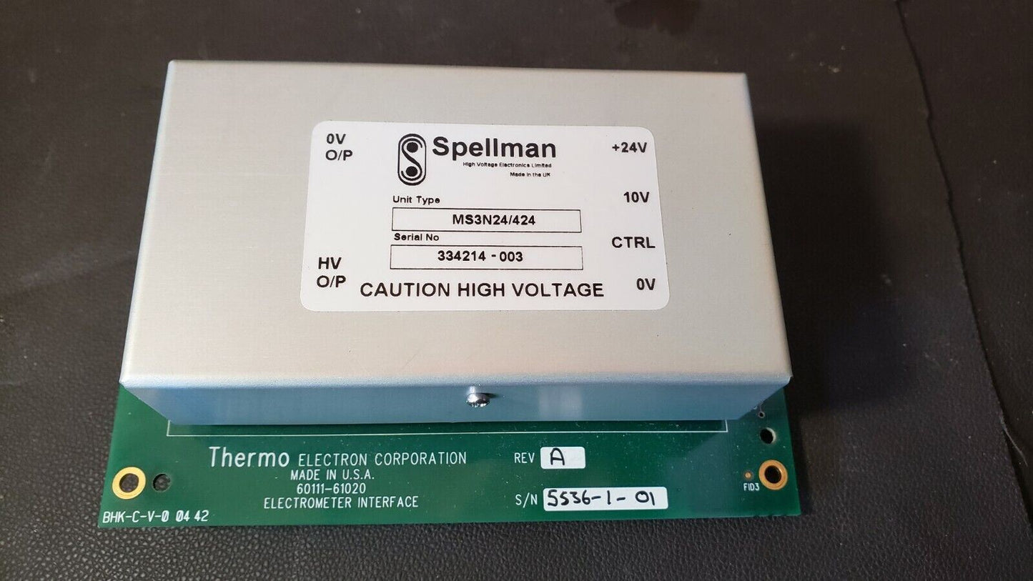 Spellman High Voltage Power MS3N24/424 HS 30696 Thermo 60111-61020 Ion Detector