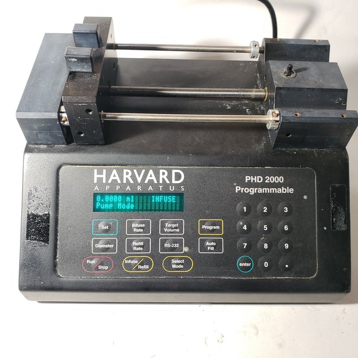 Harvard Apparatus PHD 2000 702002 Programmable Syringe Pump Serial