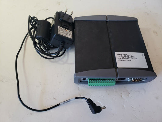 AXIS 241S Video Server 0186-001-04 Network IP Security Surveillance CCTV w/Power