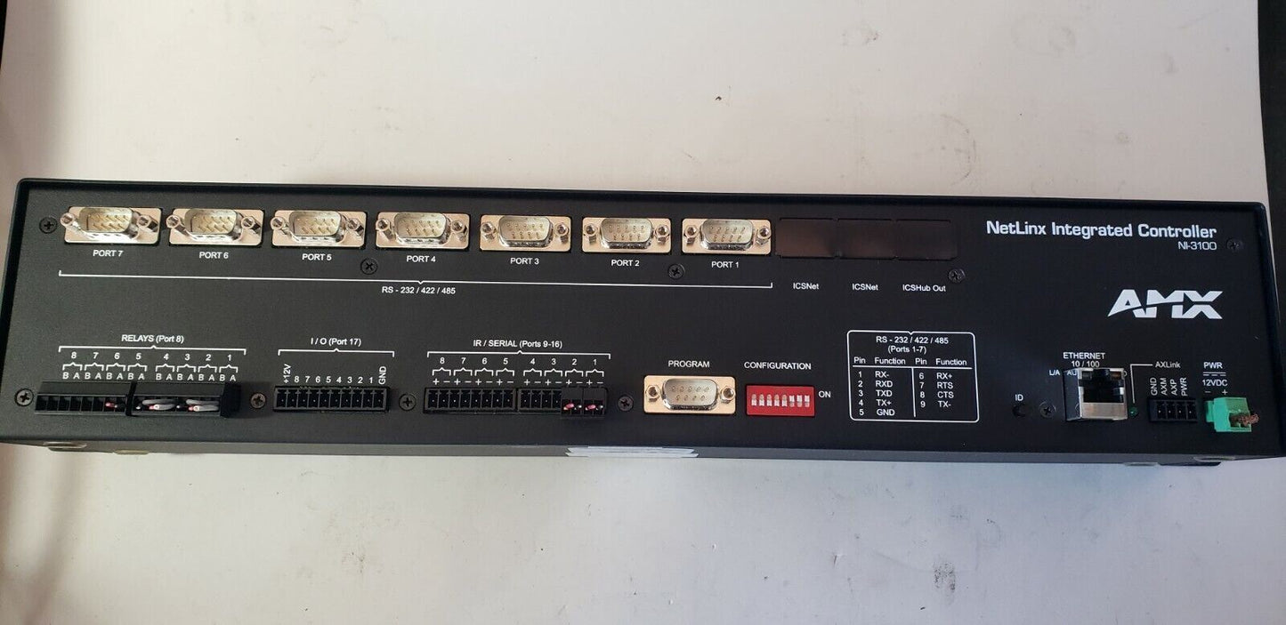 AMX Netlinx NI-3100 Integrated Controller with Rackmounts