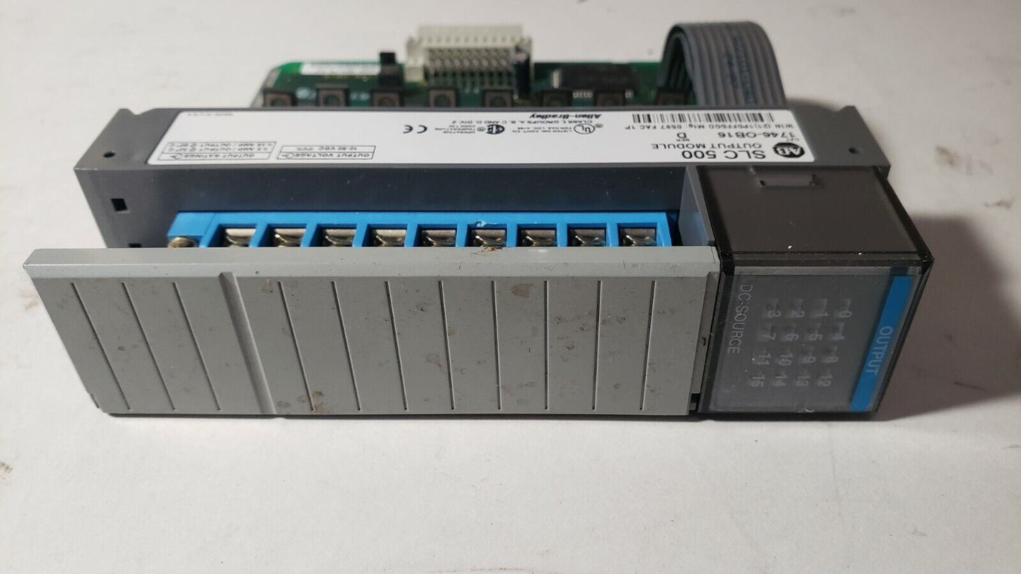 Allen-Bradley AB 1746-OB16 Series D Output Module 10-50VDC SLC500