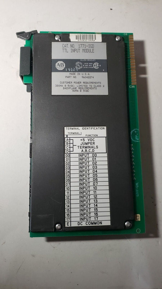Allen Bradley 1771-IGD TTL Input Module PLC5 P/N 96042274